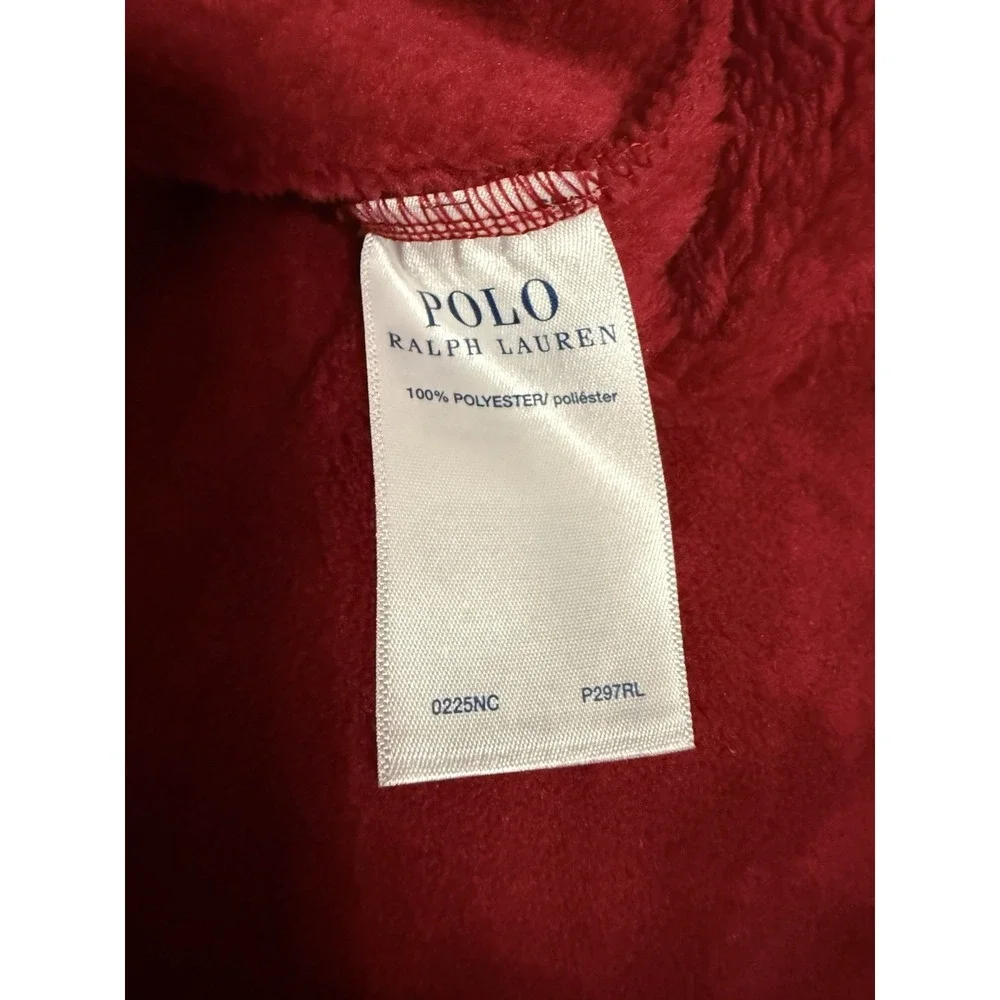 POLO RALPH LAUREN Men's Robe Microfiber Plush Long Sleeve Shawl Collar L/XL $115